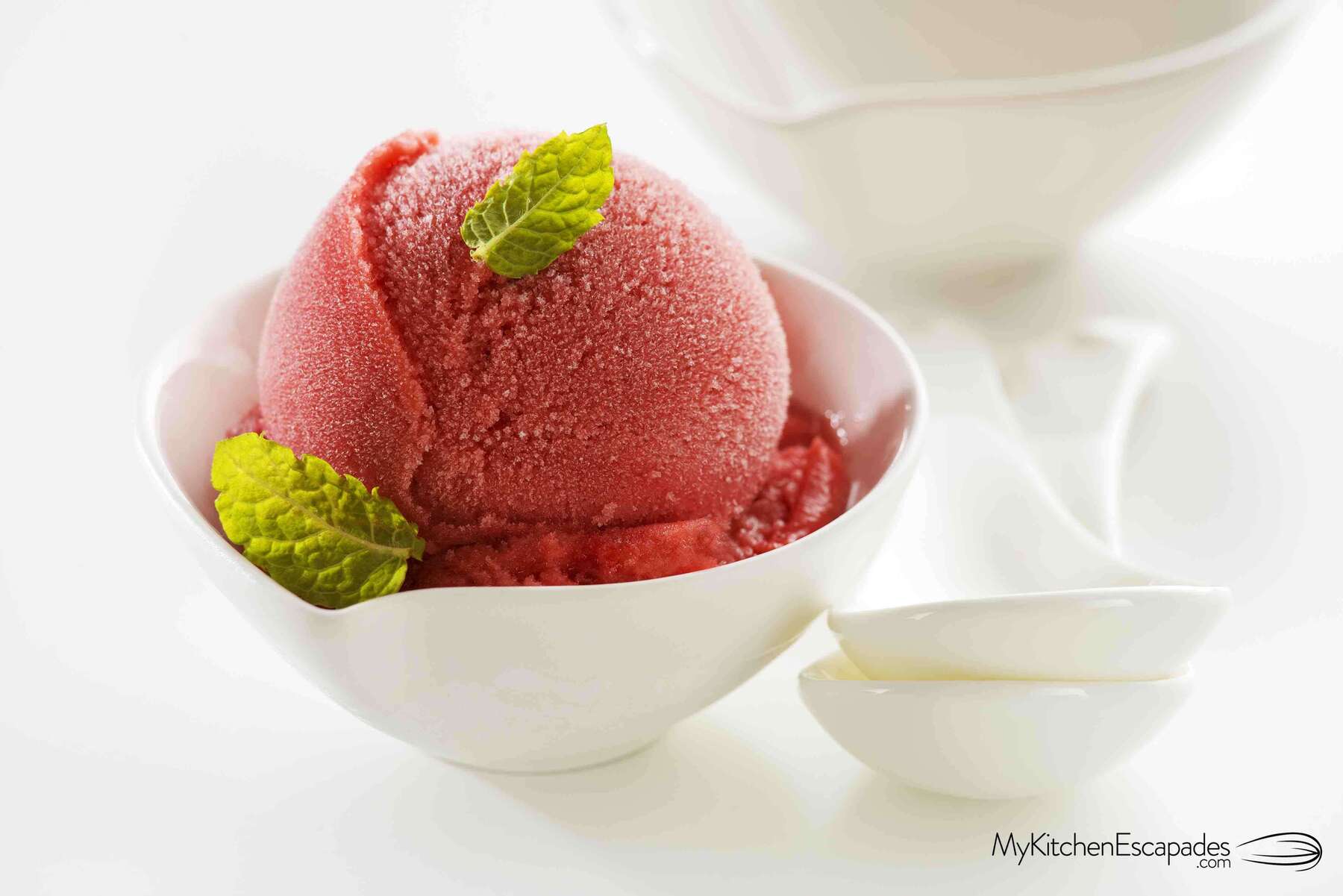 Fresh Creamy Strawberry Sorbet