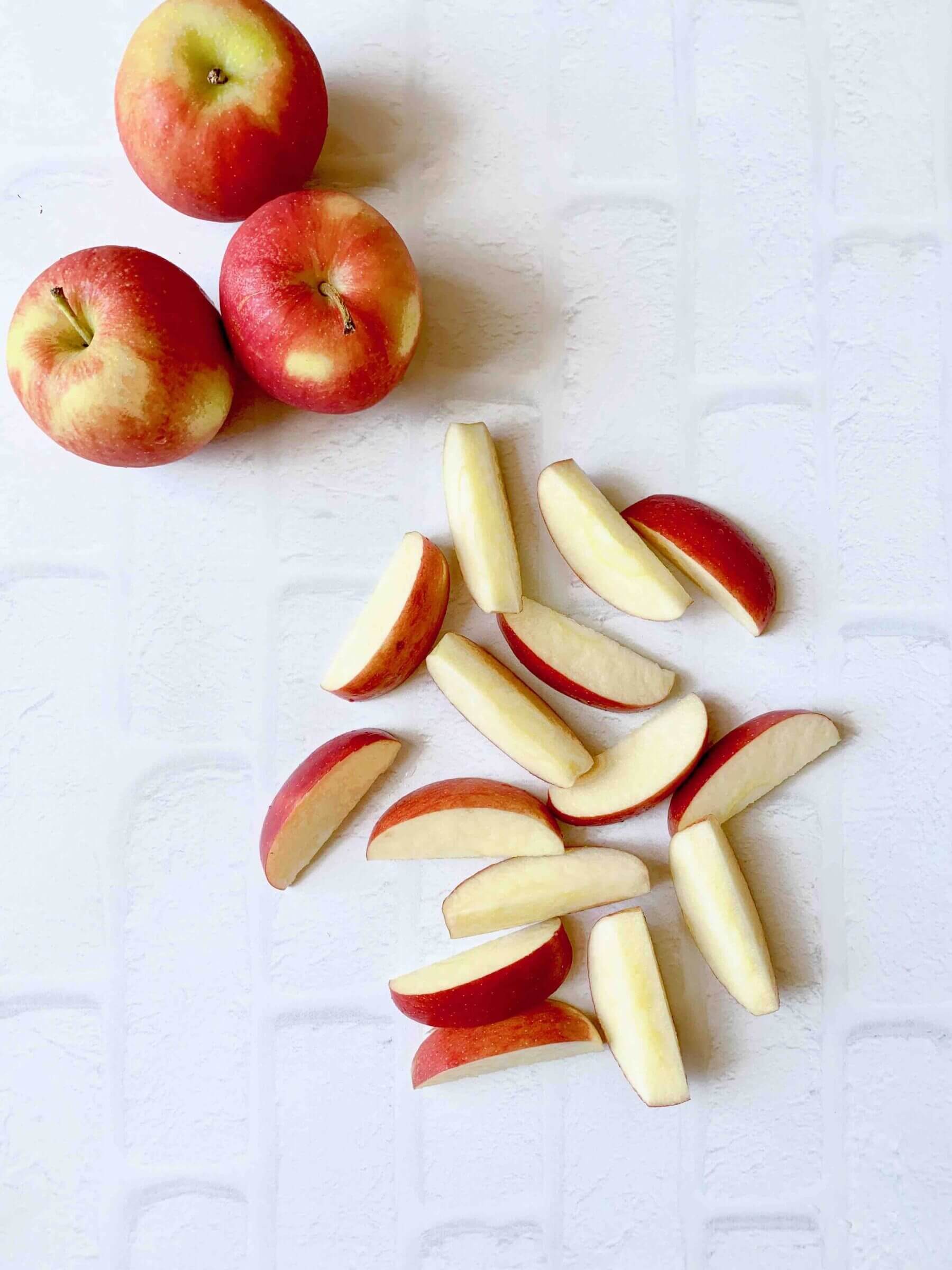 Tray Freezing Apple Slices